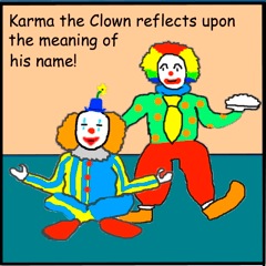 Karma Reflects cartoon by David T.